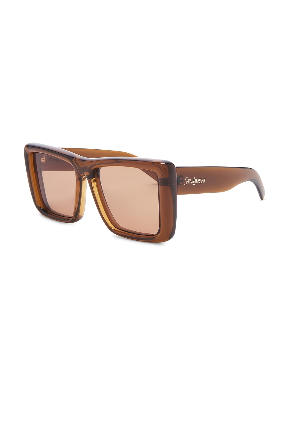 Saint Laurent Vintage Logo Plump Rectangular Sunglasses | Thumbnail 2