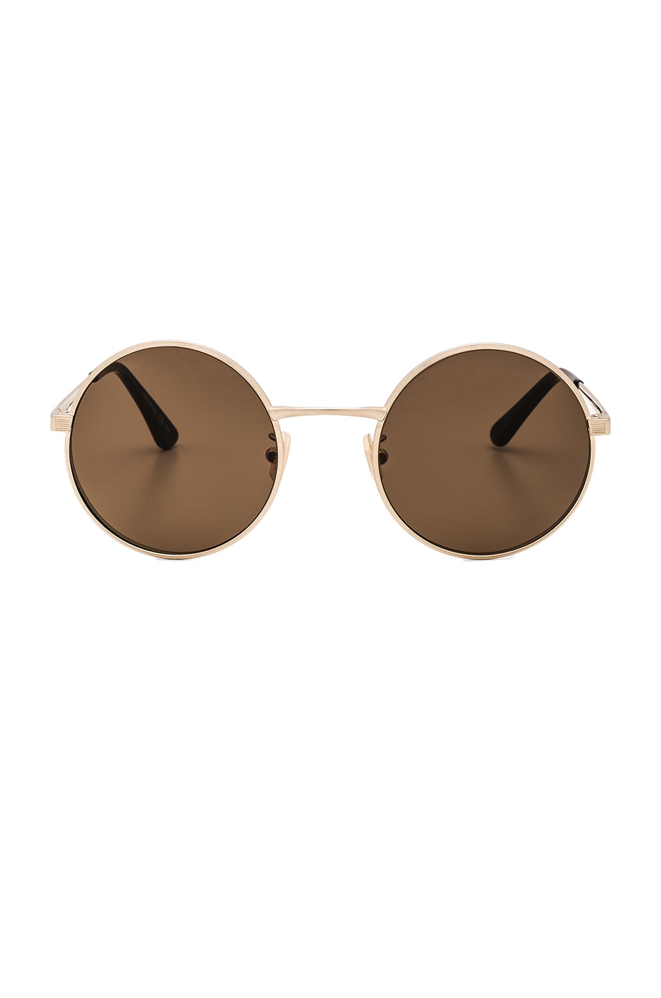 Image 1 of Saint Laurent SL 136 Zero Sunglasses in Antique Gold & Brown