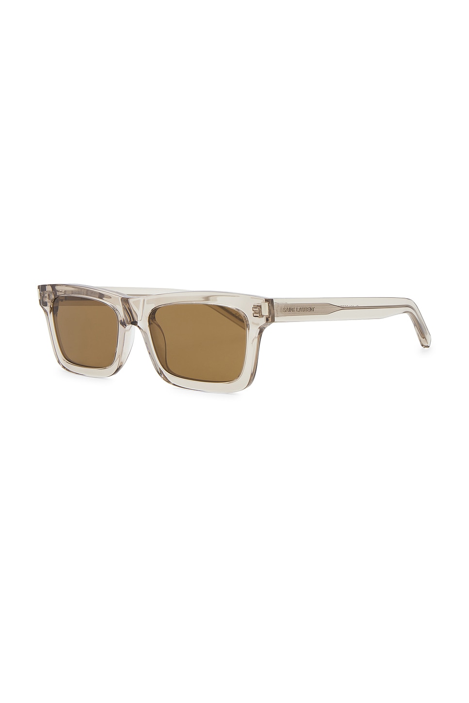 Saint Laurent Betty Sunglasses In Beige & Brown