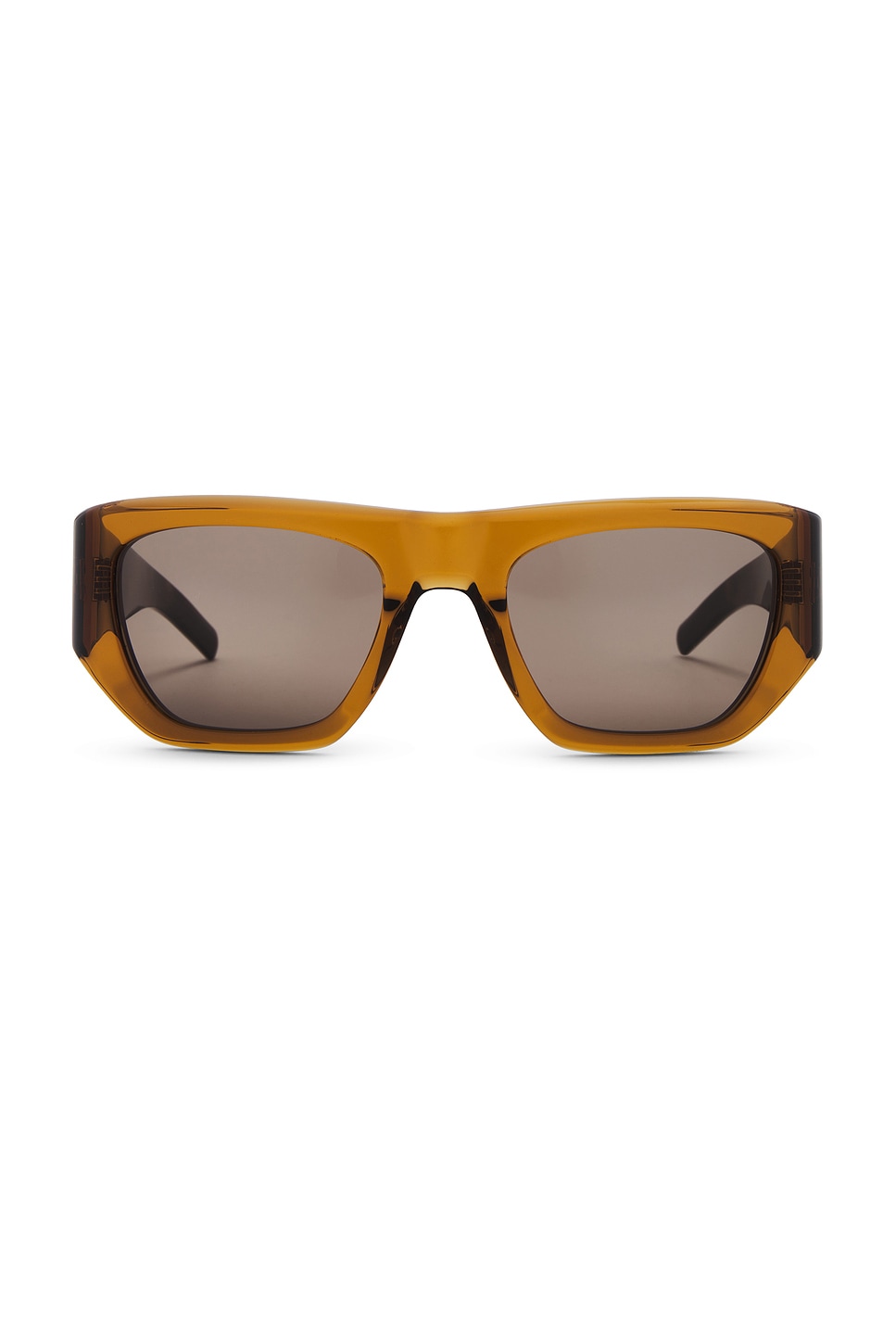 Saint Laurent Square Sunglasses In Brown