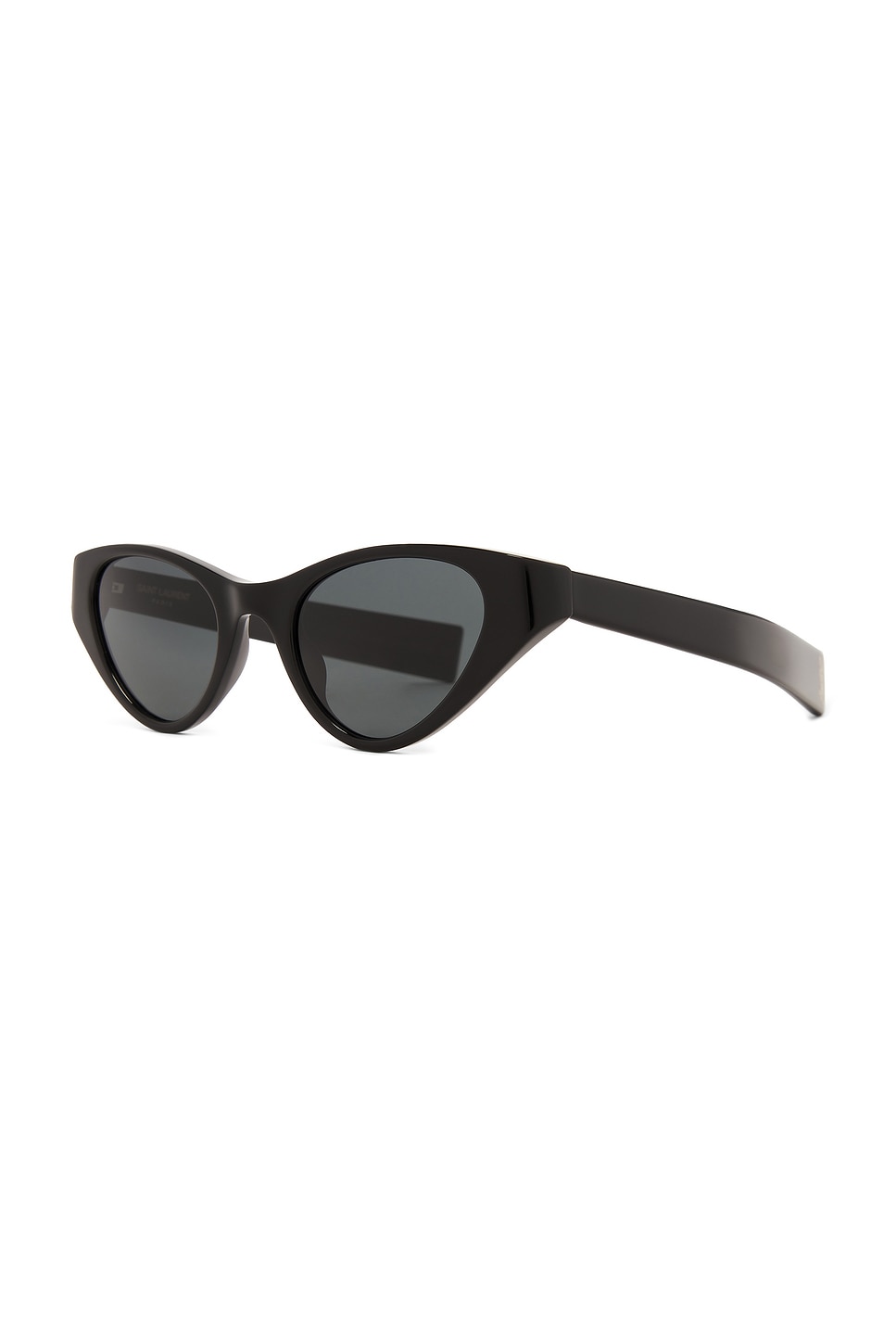 Shop Saint Laurent Cat Eye Sunglasses In Black