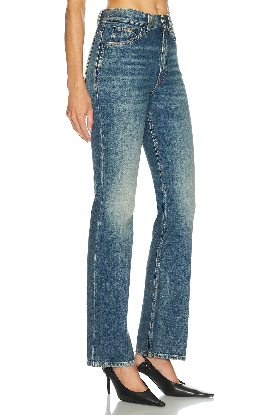 Saint Laurent New Clyde Flare Leg