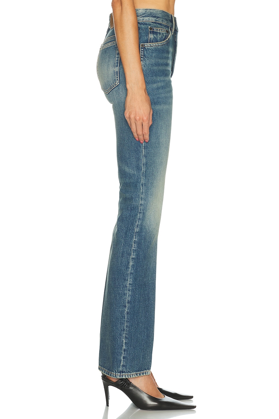 Saint Laurent New Clyde Flare Leg