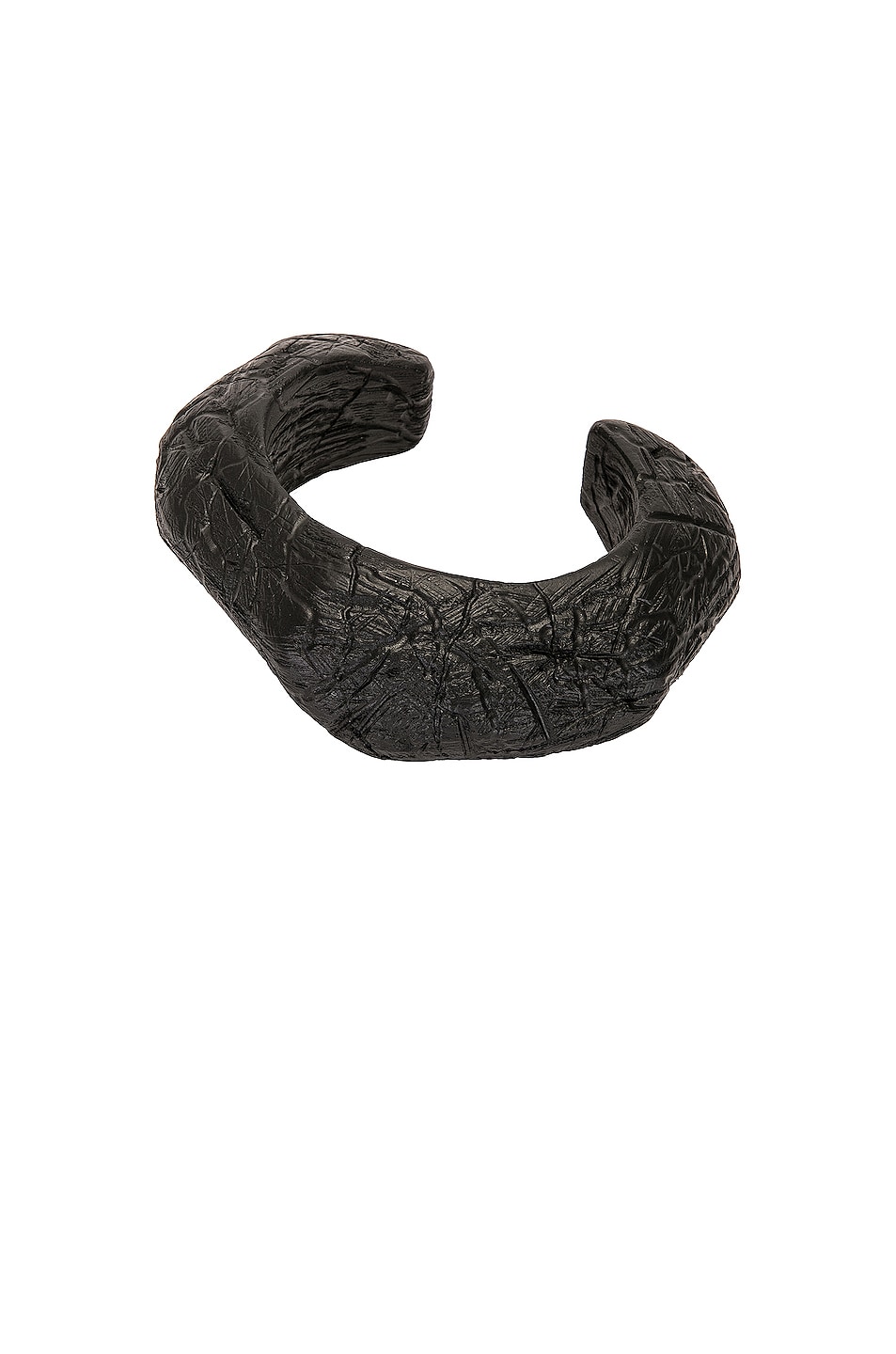 Image 1 of Saint Laurent Organique Bracelet in Argent Oxyde & Noir