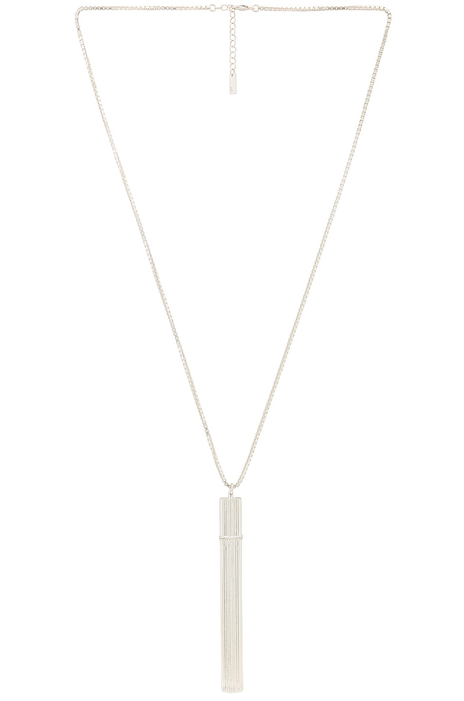 Image 1 of Saint Laurent Cigarette Necklace in Silver