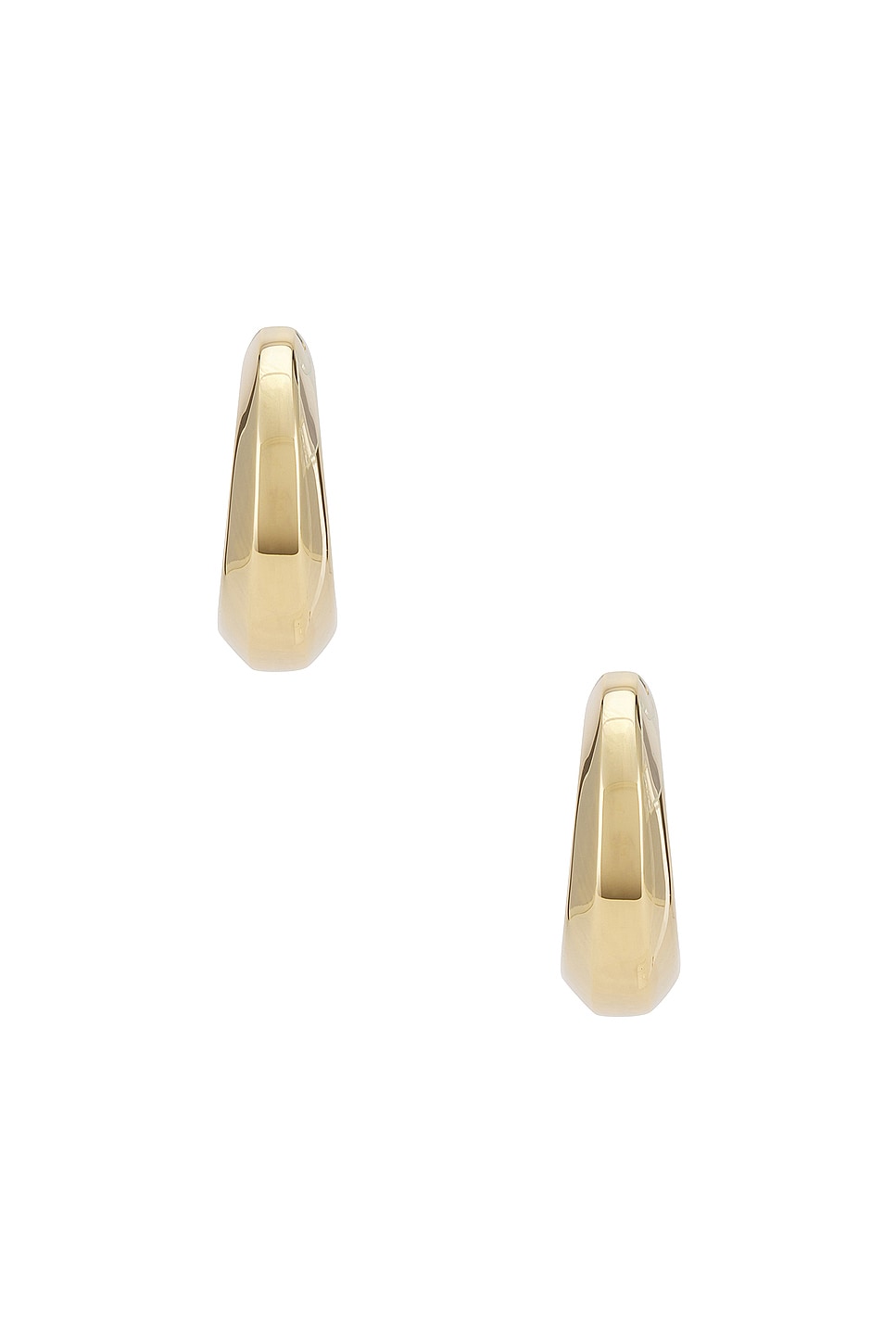 Image 1 of Saint Laurent Thick Hoop Earrings in Gold