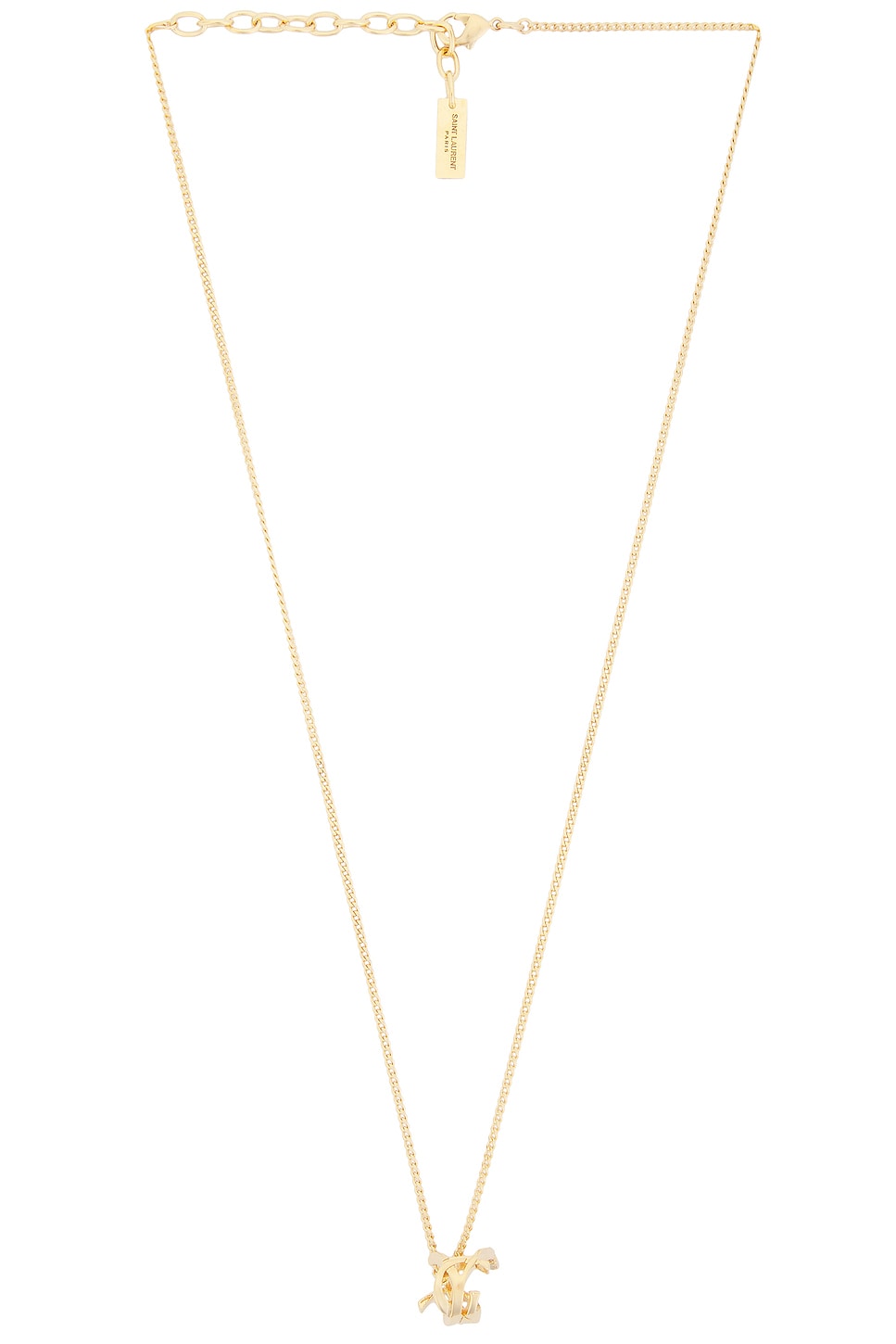 Image 1 of Saint Laurent YSL Necklace in Gold