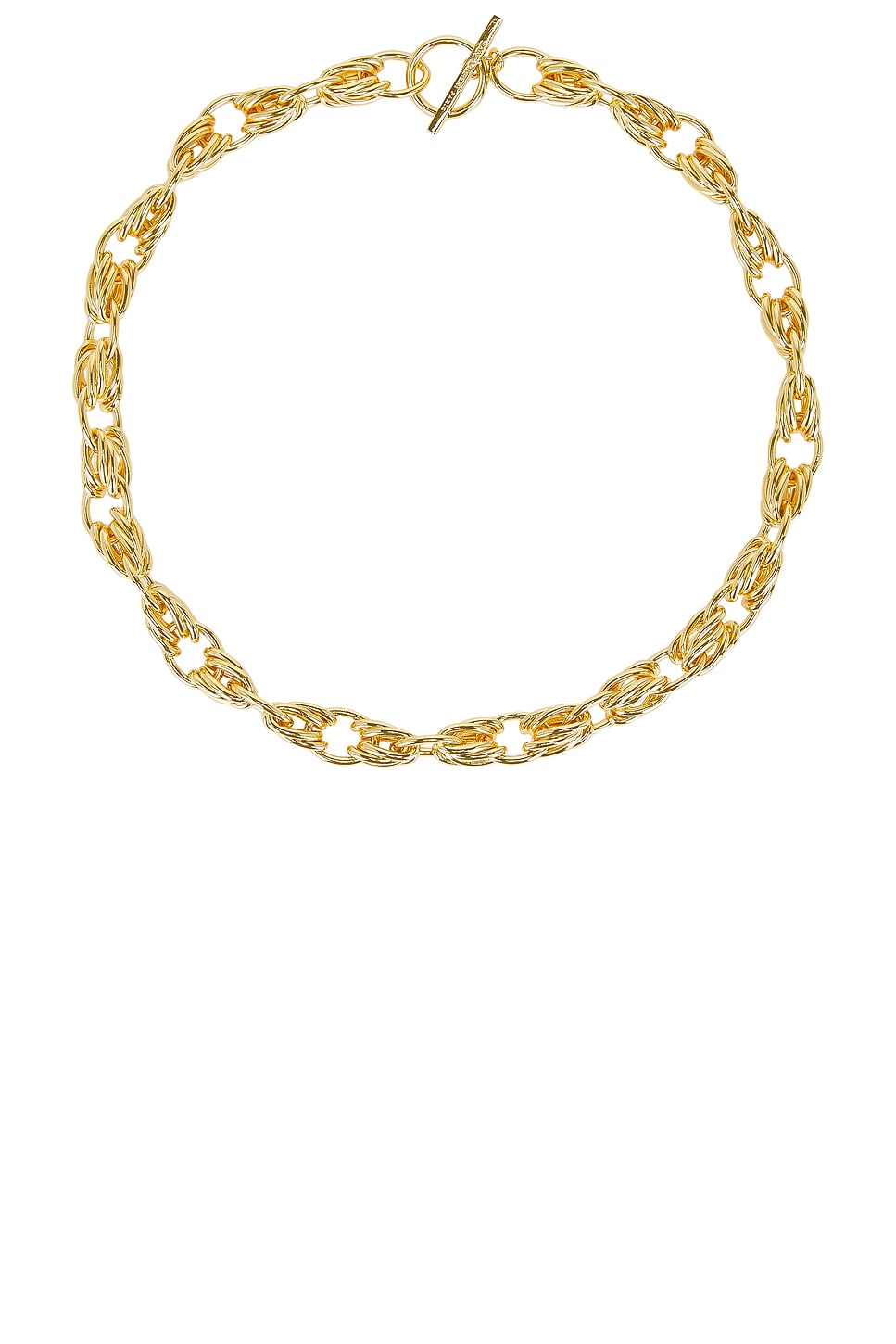 Shop Saint Laurent Collier Necklace In Dore