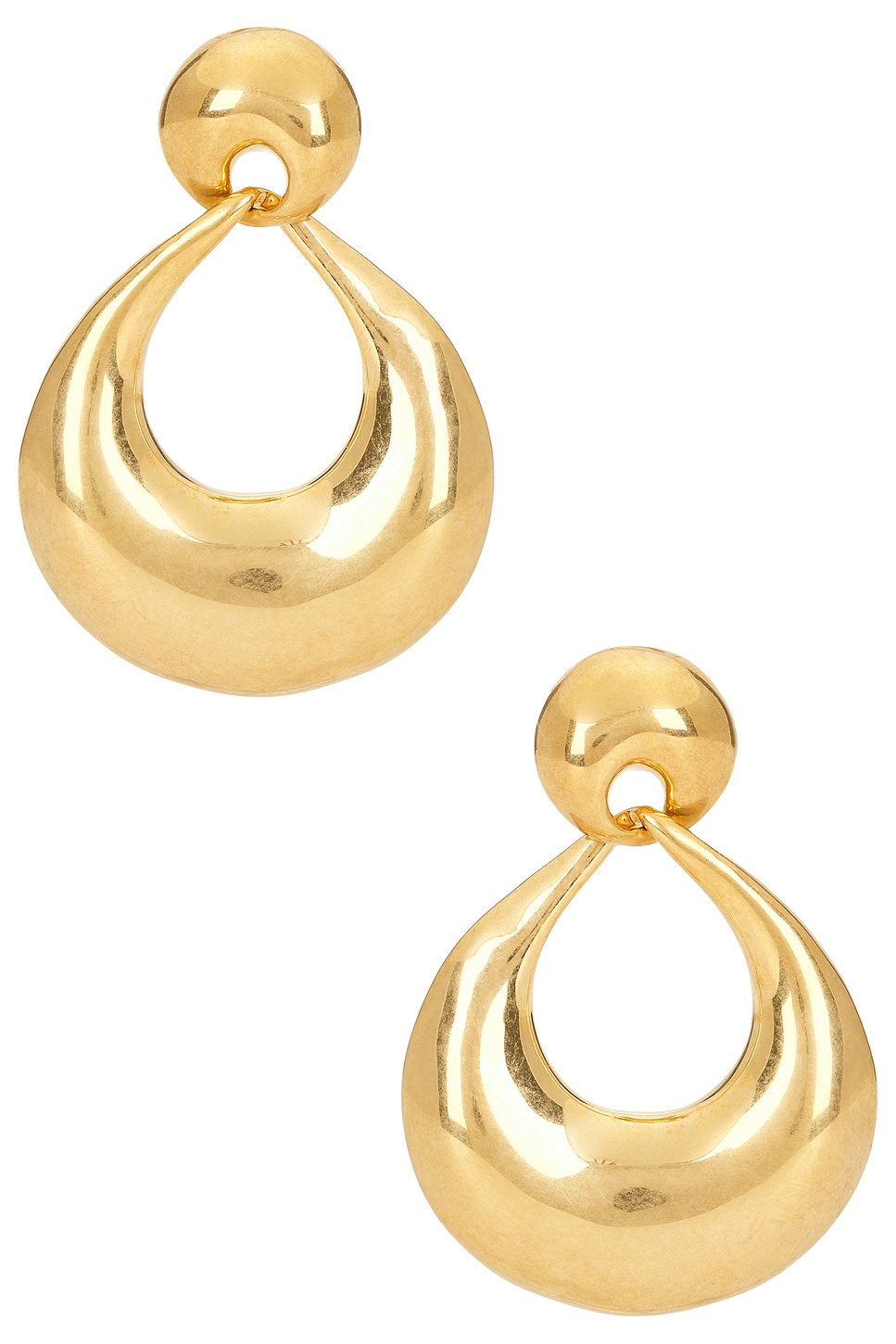Image 1 of Saint Laurent Drop Earrings in Or Laiton