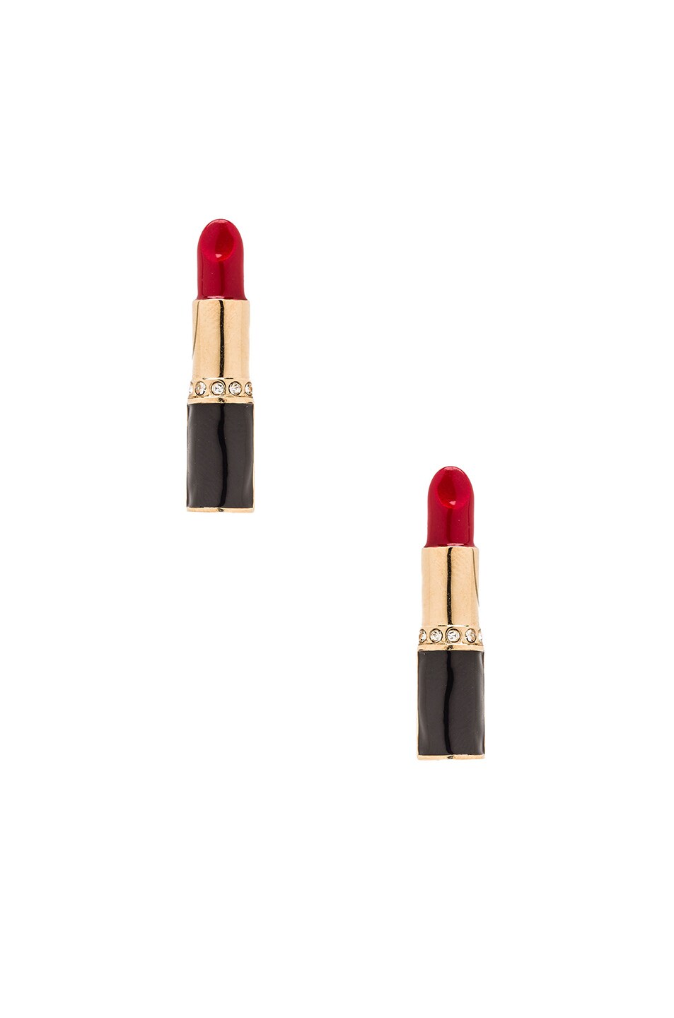 Image 1 of Saint Laurent Eighties Lipstick Earrings in Red