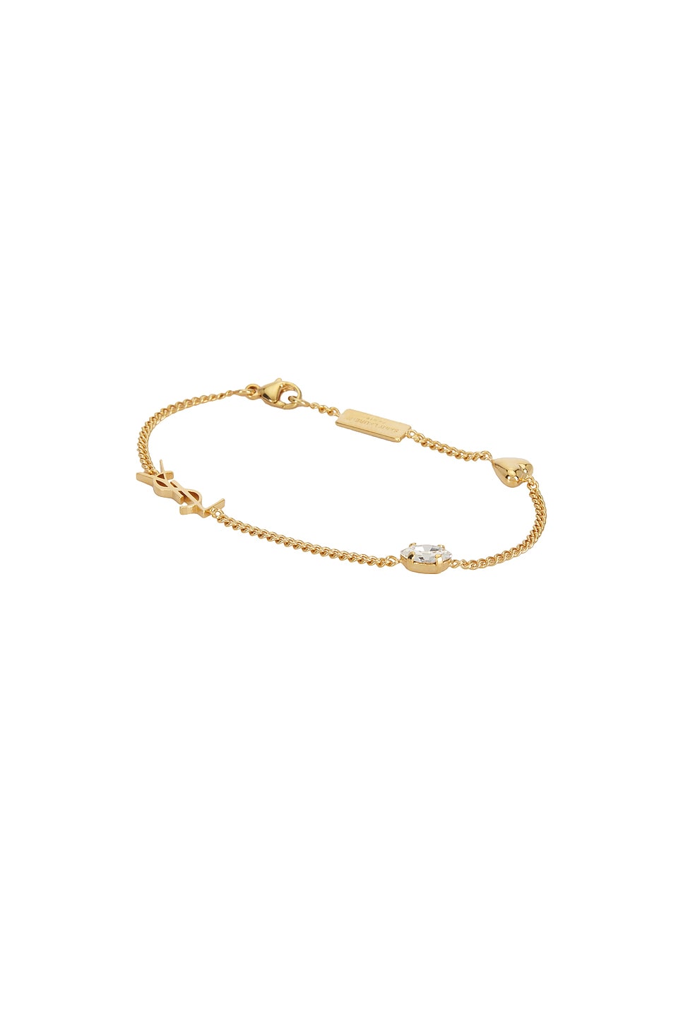 Image 1 of Saint Laurent Monogram Bracelet in Or Laiton