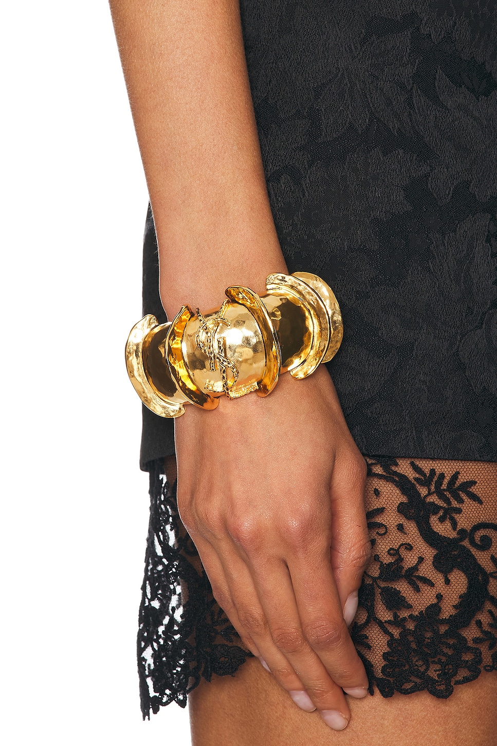 Saint Laurent Cassandre Cuff Bracelet