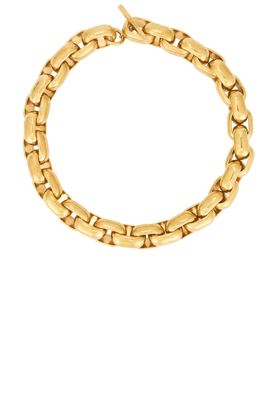Image 1 of Saint Laurent Chunky Link Necklace in Vieil Or Laiton