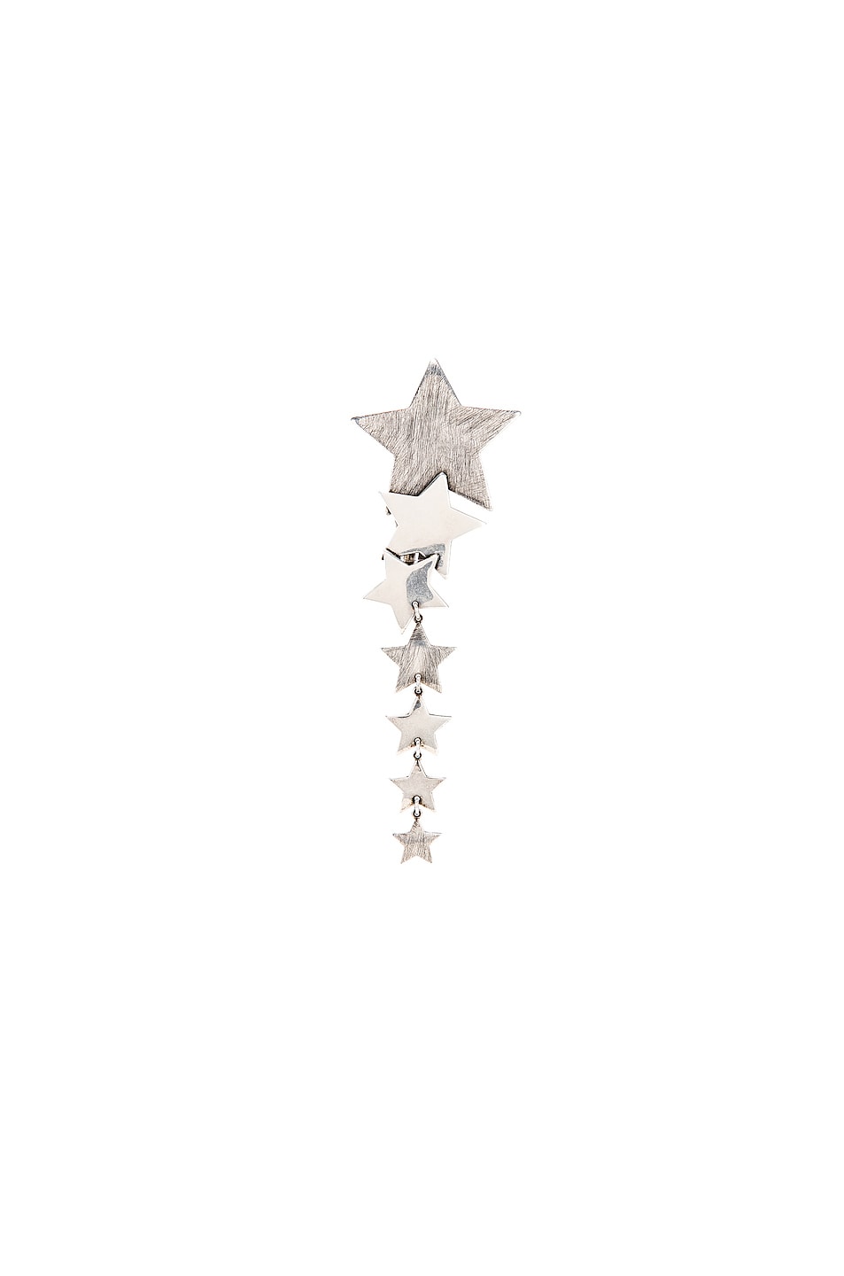 Image 1 of Saint Laurent Star Earring in Oxidized Silver