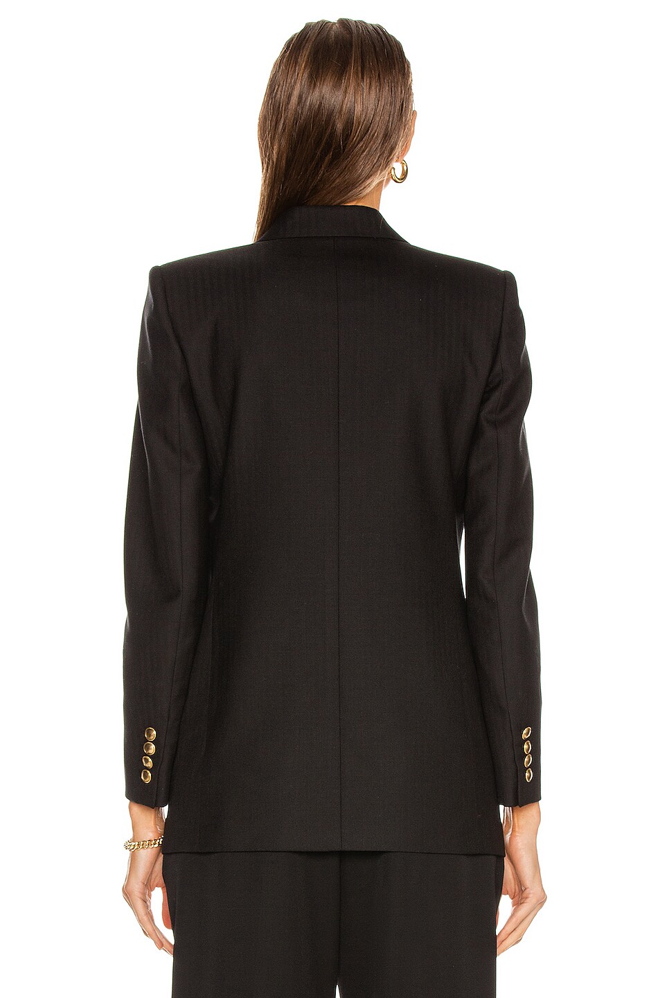 Saint Laurent Tailored Jacket in Noir | FWRD