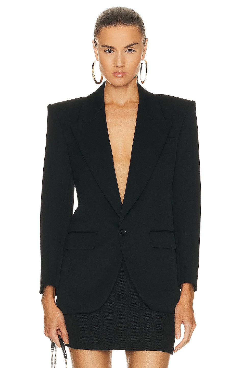 Image 1 of Saint Laurent Blazer Jacket in Noir