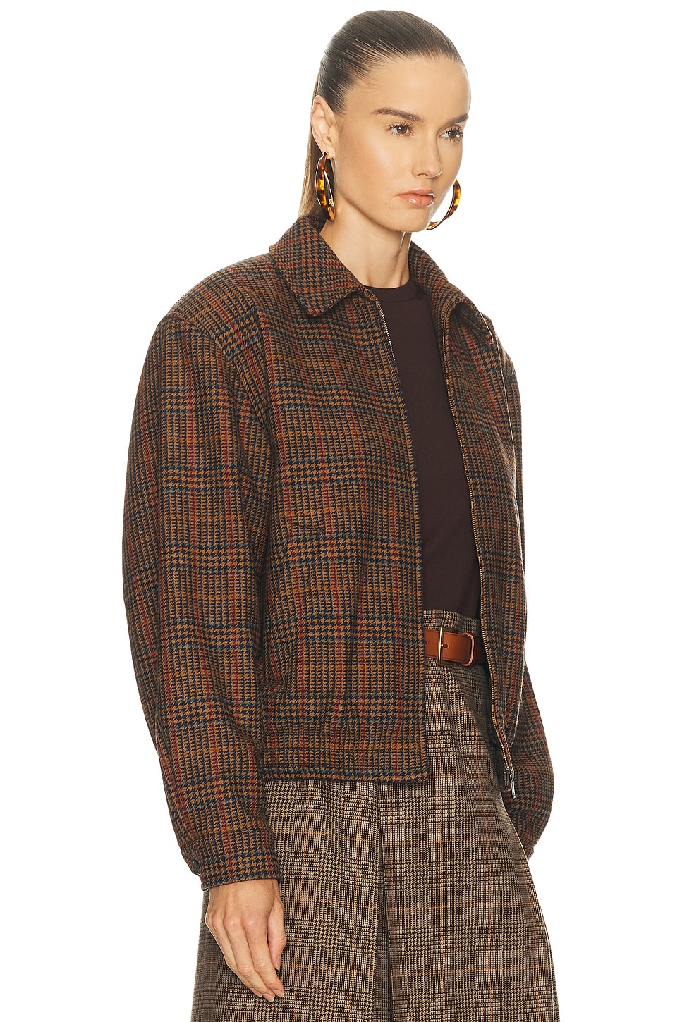 Saint Laurent Bomber Jacket In Brown
