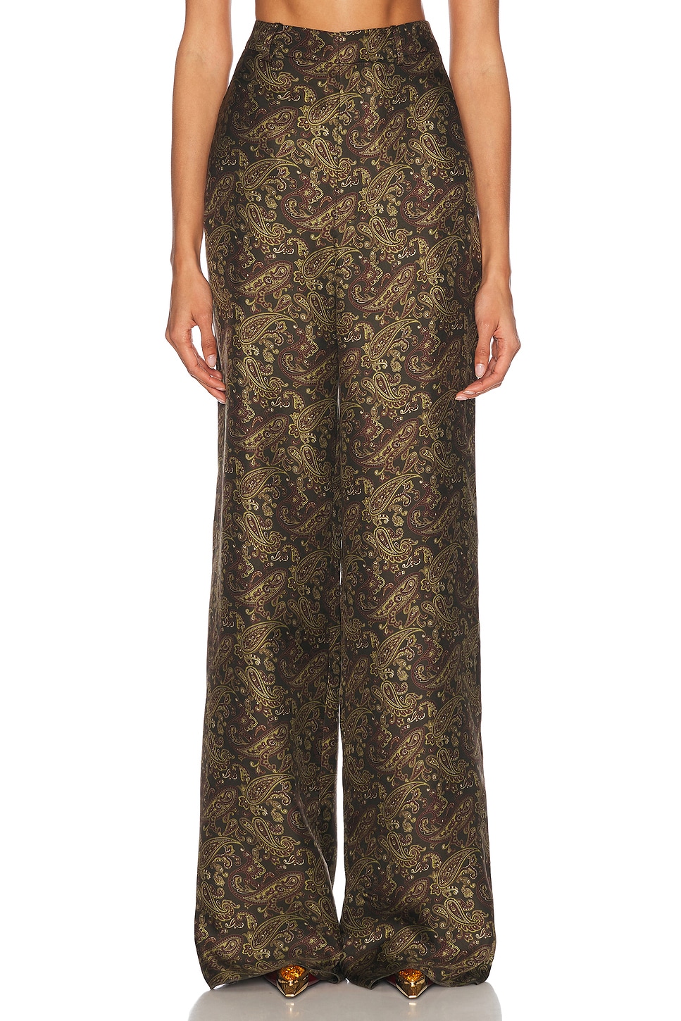 Wide Leg Pant in Olive