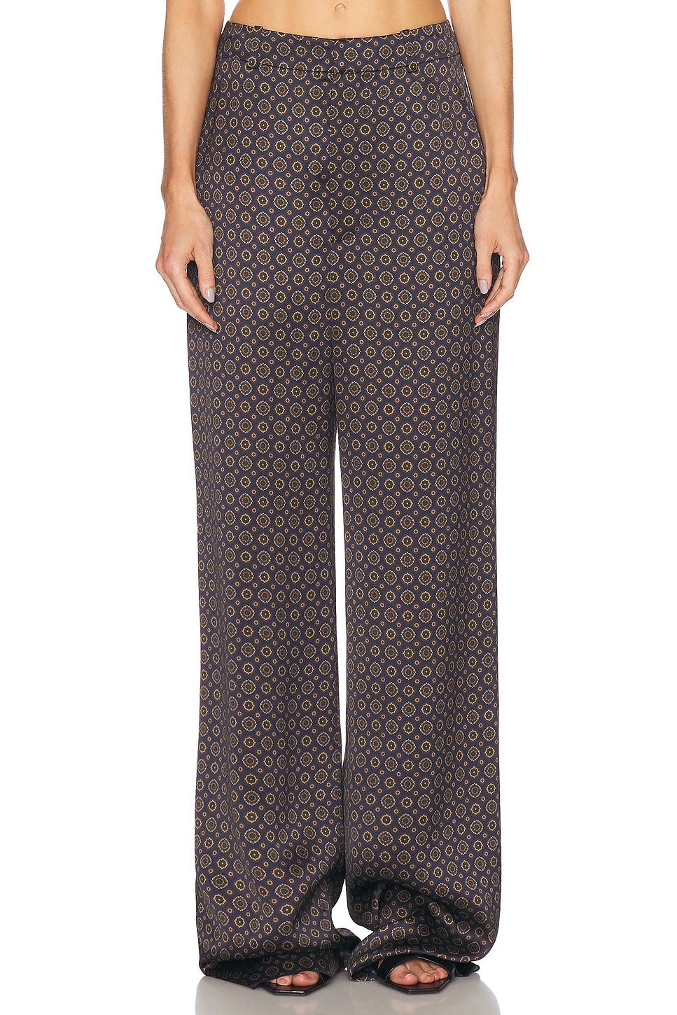 Wide Leg Pant in Navy