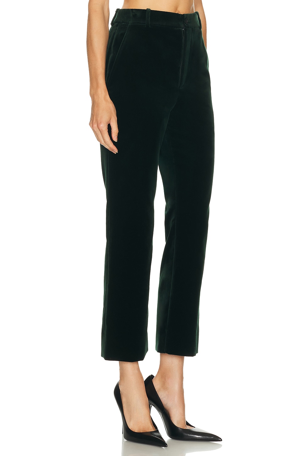 Saint Laurent Straight Leg Pant In Black
