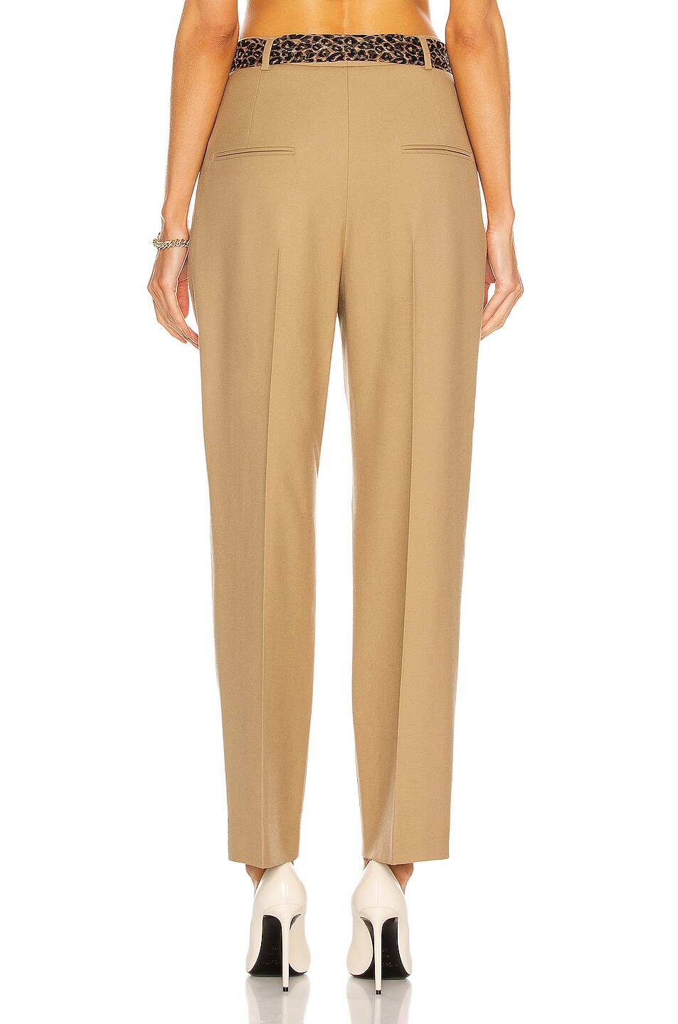 Saint Laurent Tailored Pant in Beige FWRD — free download