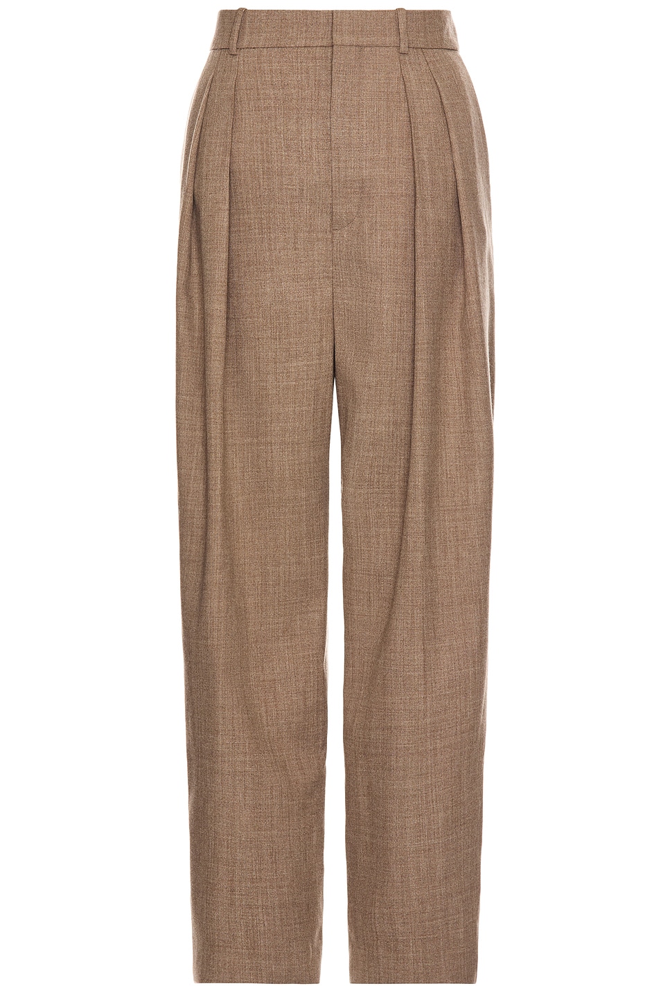 Saint Laurent Tapered Trouser In Brown