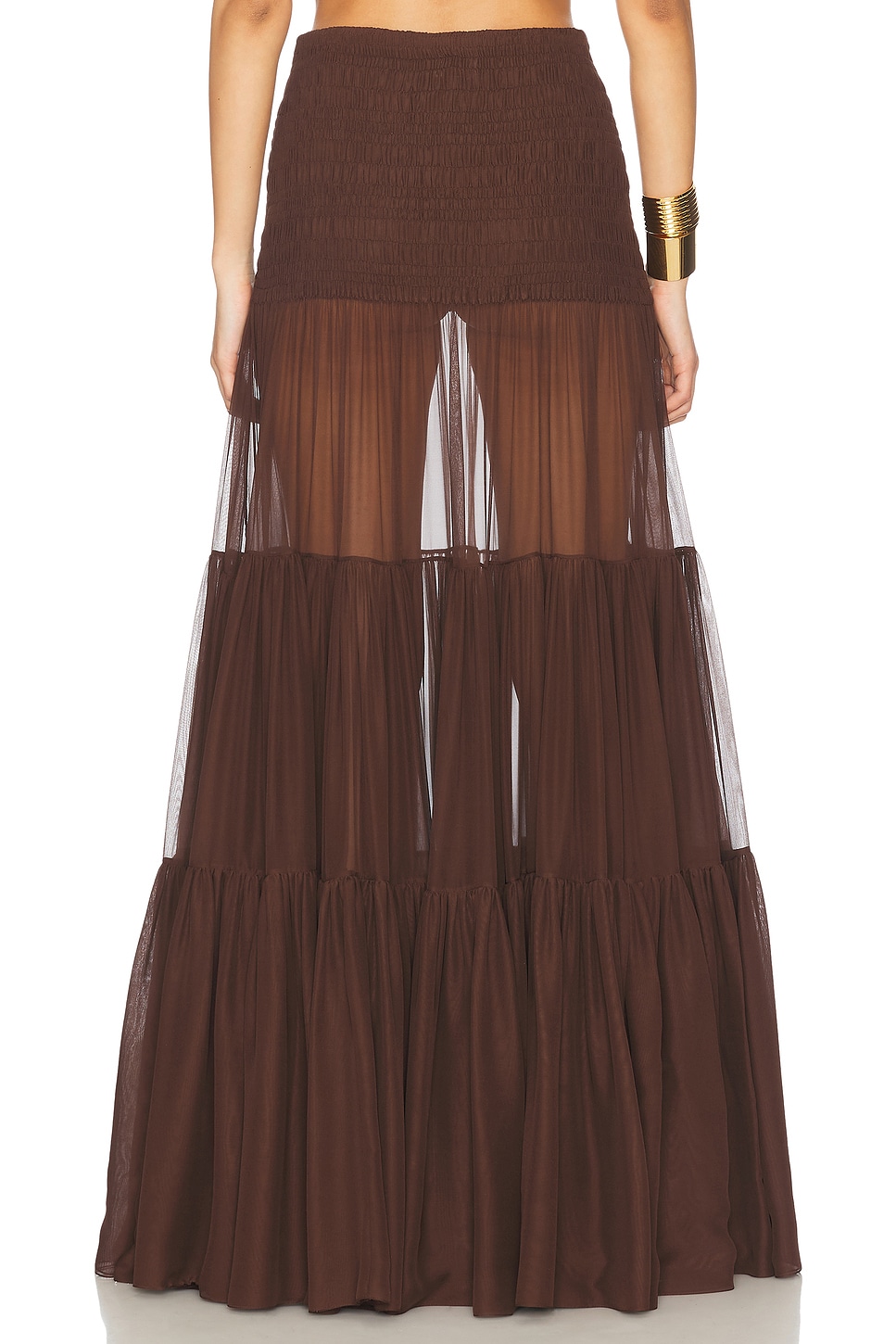 Saint Laurent Sheer Maxi Skirt