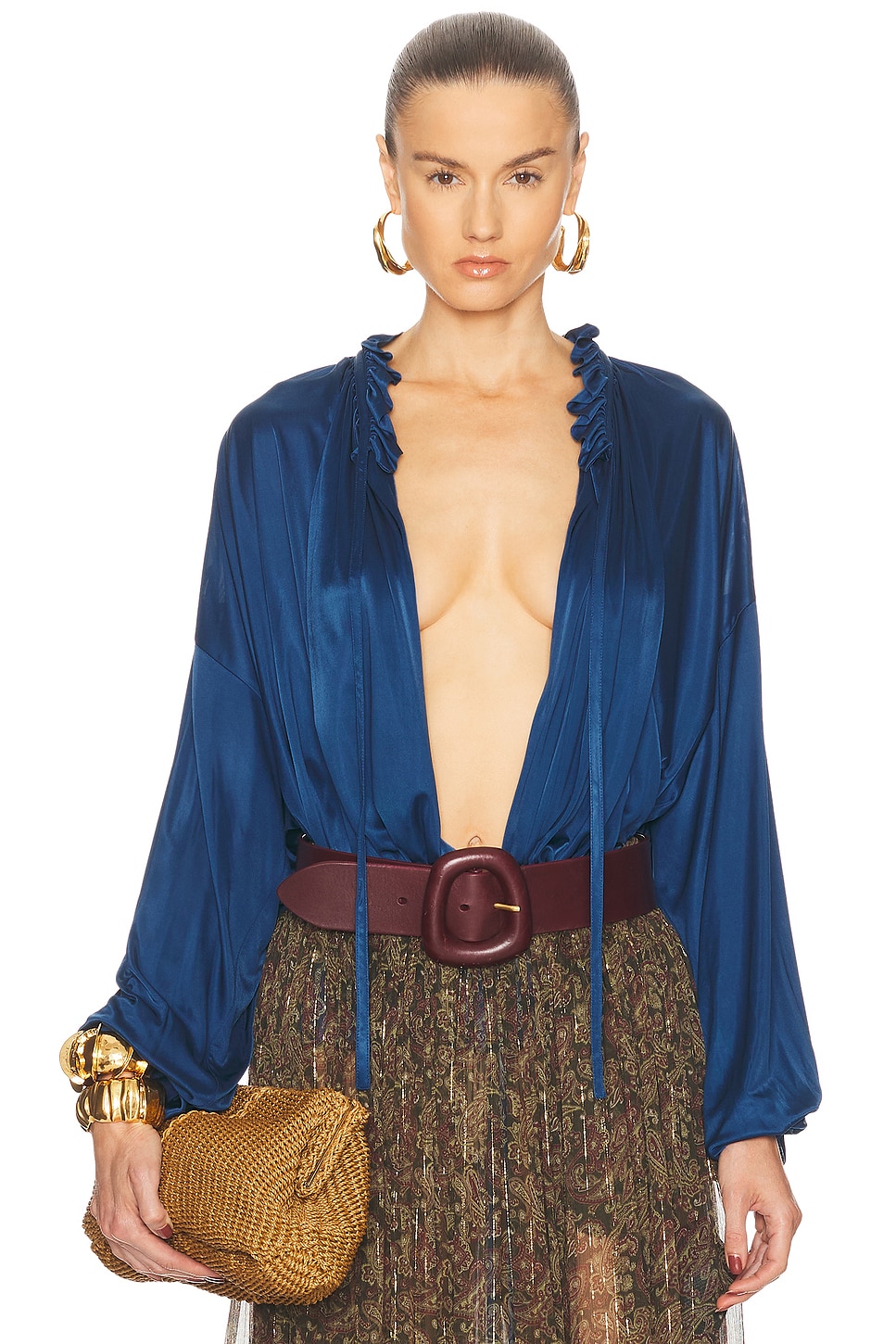 Image 1 of Saint Laurent Blouse in Petrol