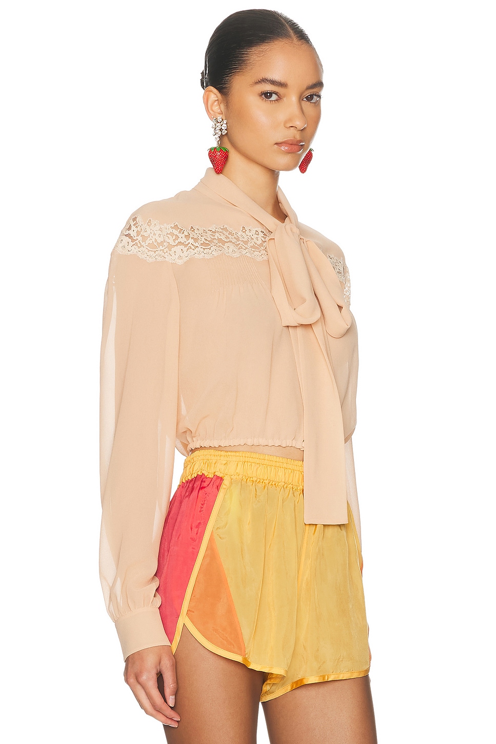 Saint Laurent Cropped Blouse