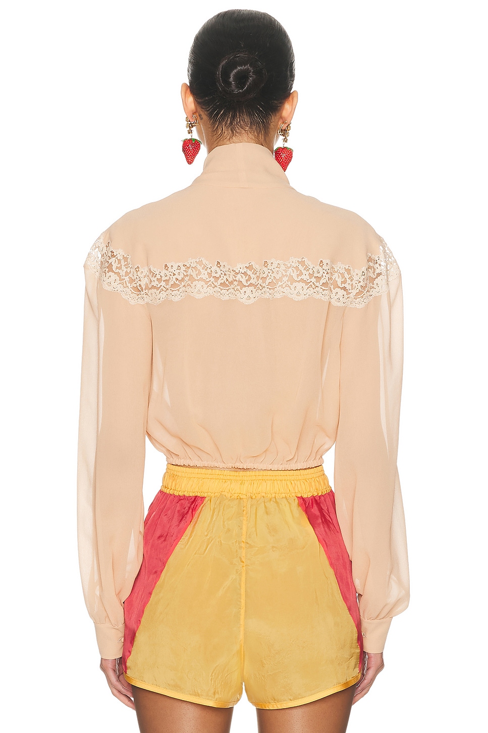 Saint Laurent Cropped Blouse