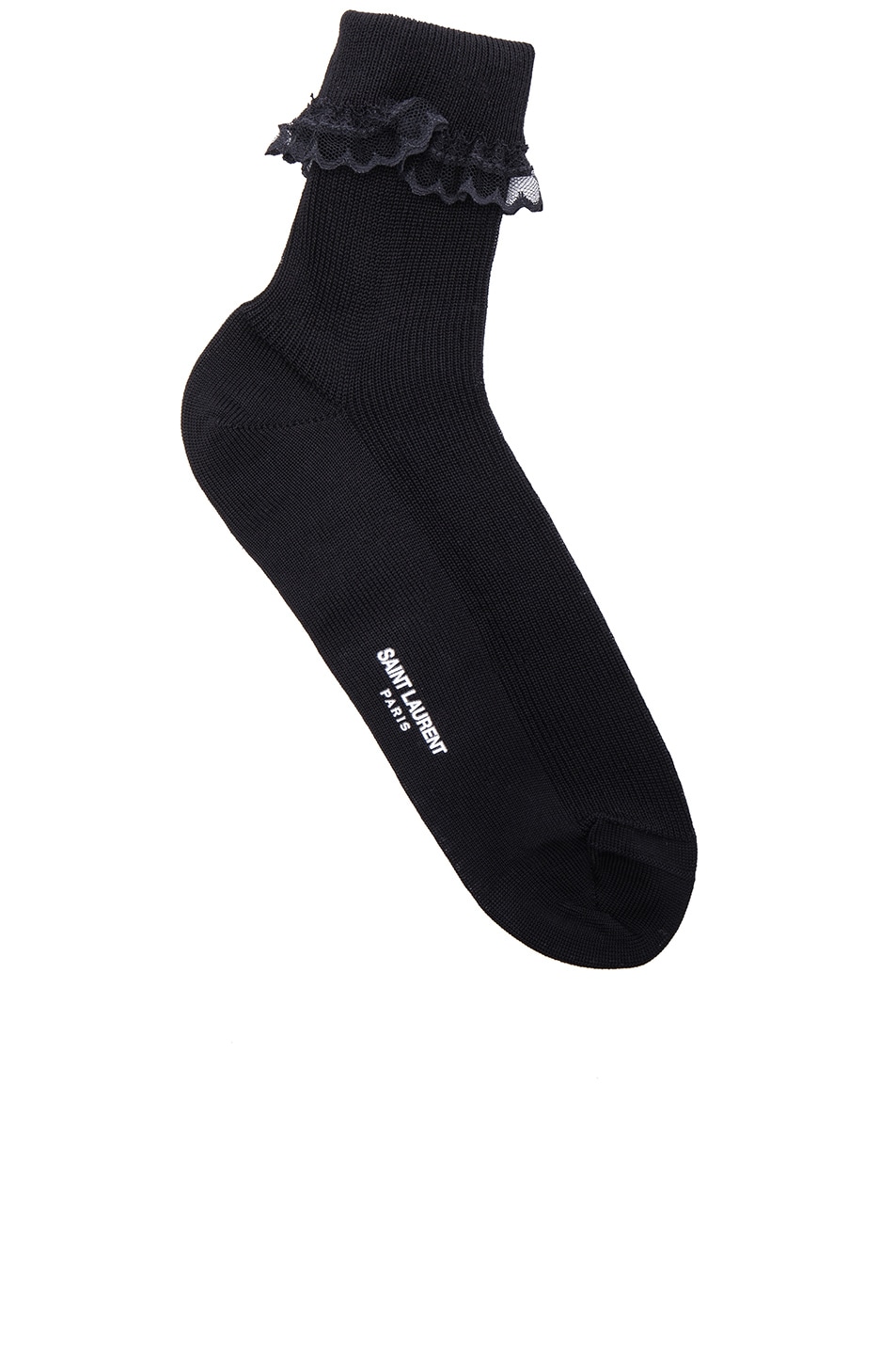 Image 1 of Saint Laurent Lace Socks in Black