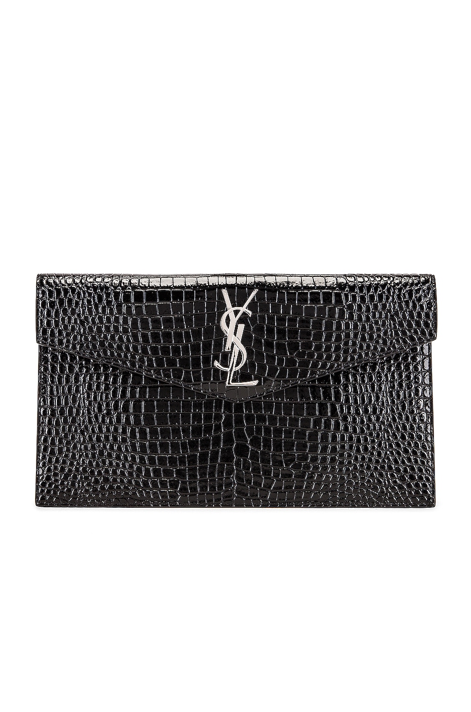 Uptown Medium Envelope Clutch in Black