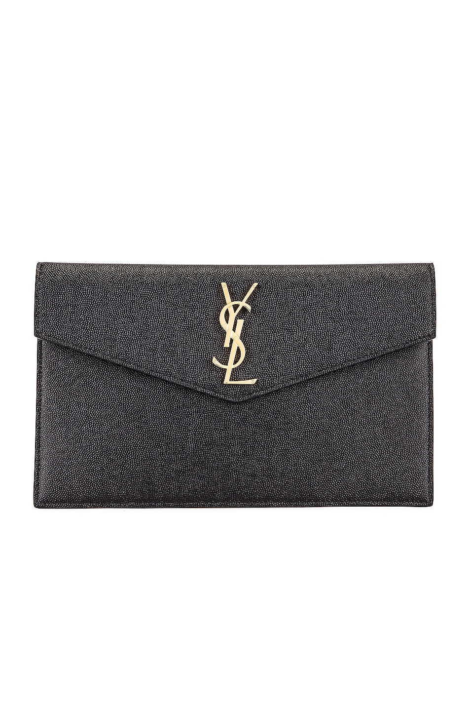 Saint Laurent Medium Clutch in Black