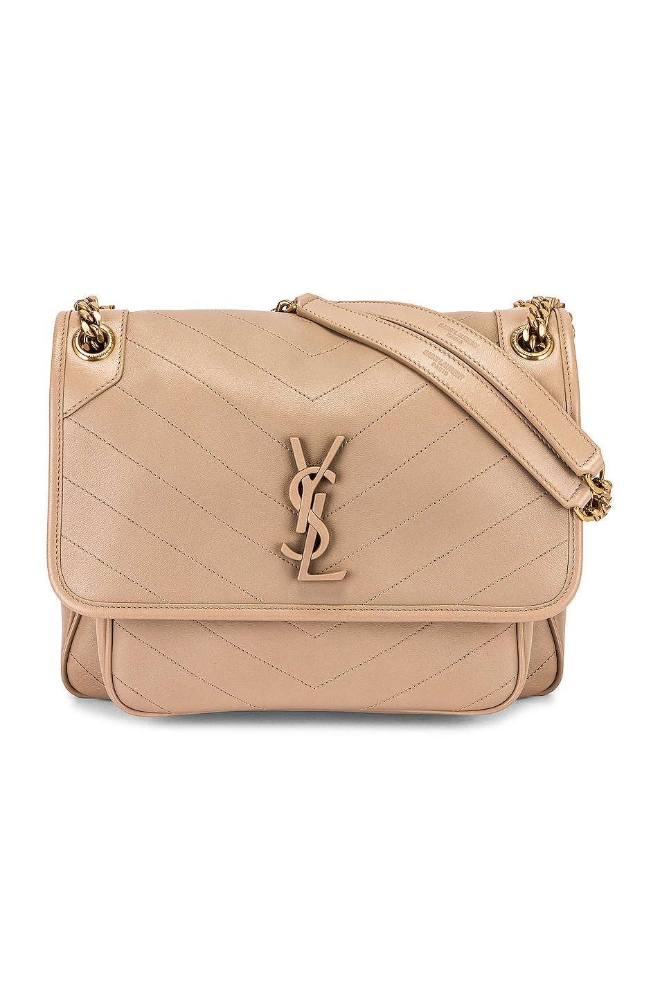 Image 1 of Saint Laurent Medium Niki Chain Bag in Dark Beige