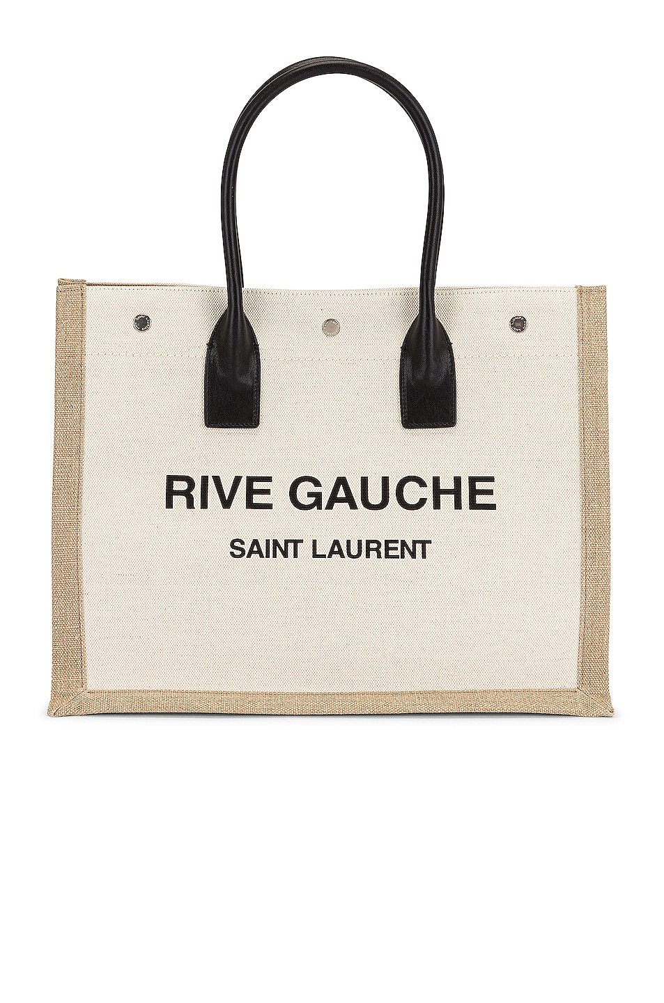 Small Rive Gauche Tote Bag in Cream