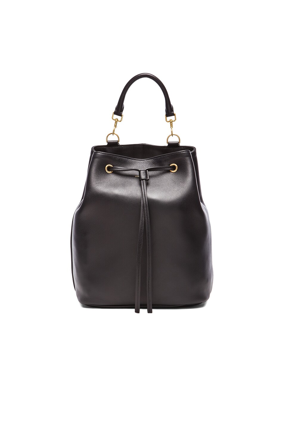 Image 1 of Saint Laurent Medium Emmanuelle Bucket Backpack in Black