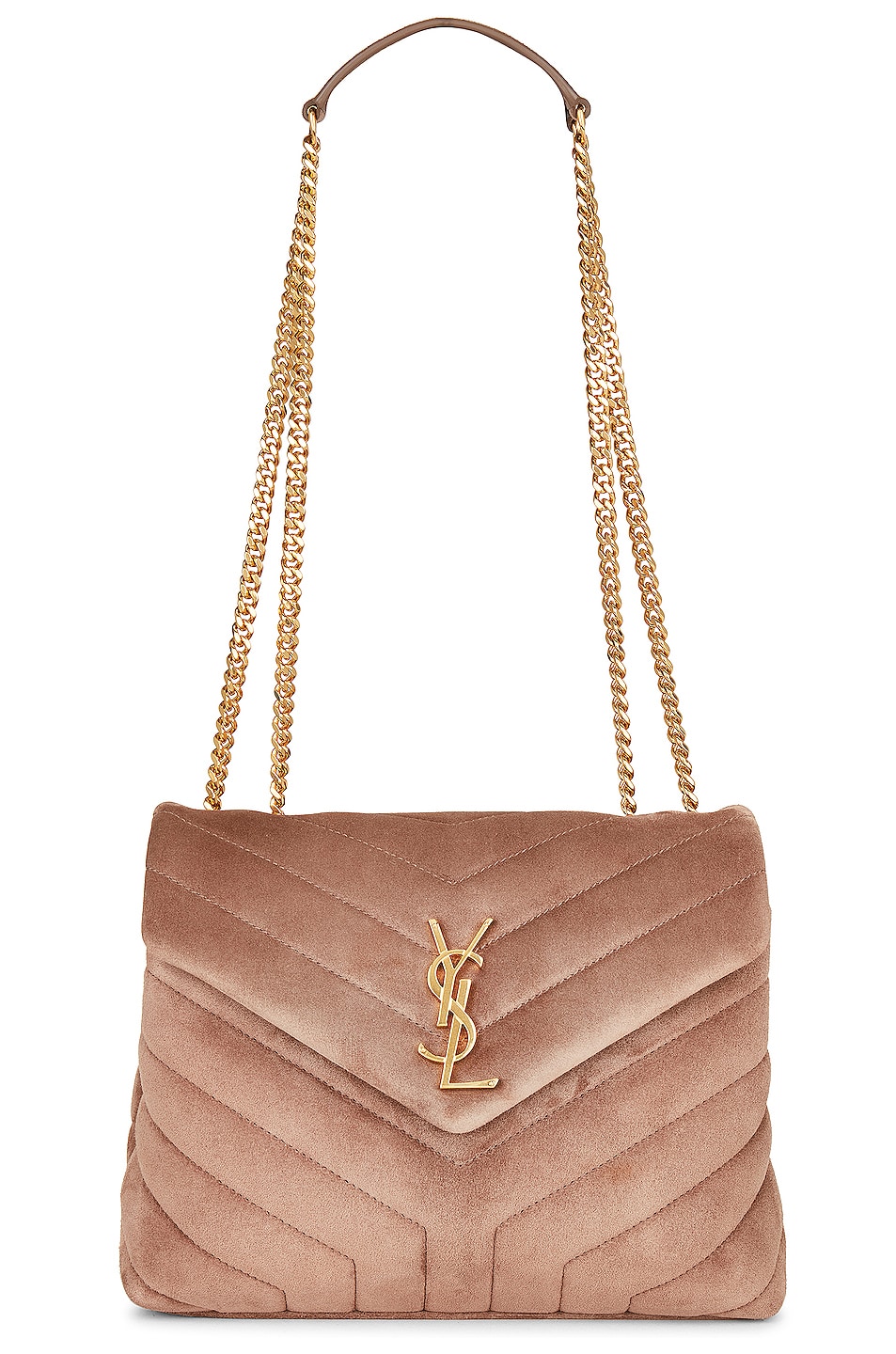 Small Monogramme Loulou Bag in Taupe