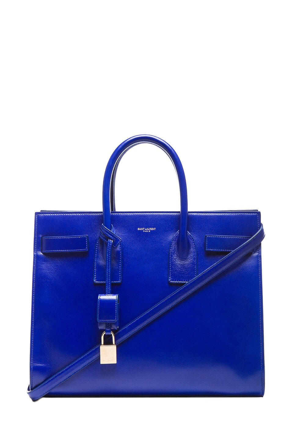 Image 1 of Saint Laurent Small Sac De Jour Carryall Bag in Neon Blue