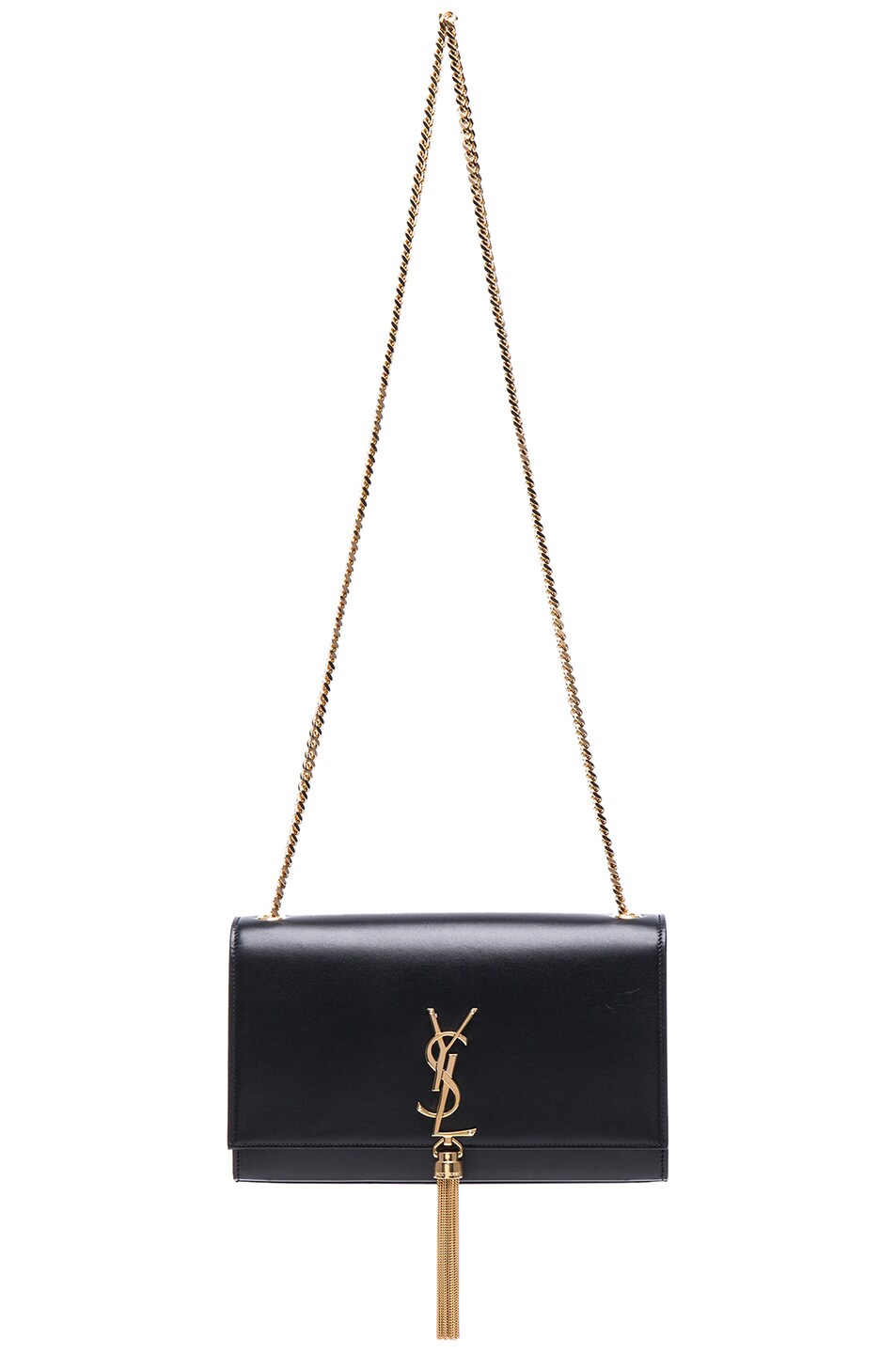 Image 1 of Saint Laurent Medium Monogramme Kate Tassel Chain Bag in Black
