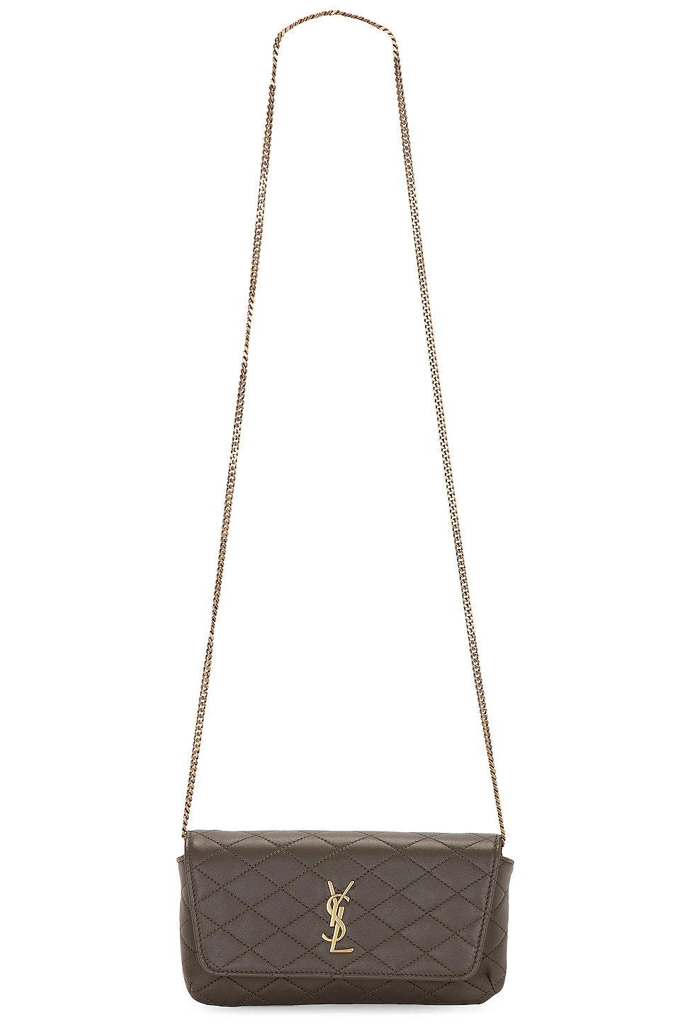 Gaby Chain Phone Holder Bag in Taupe