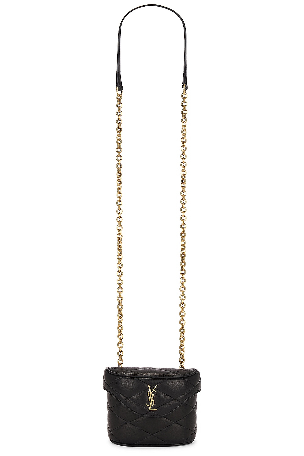 Micro June Box Bag in Black