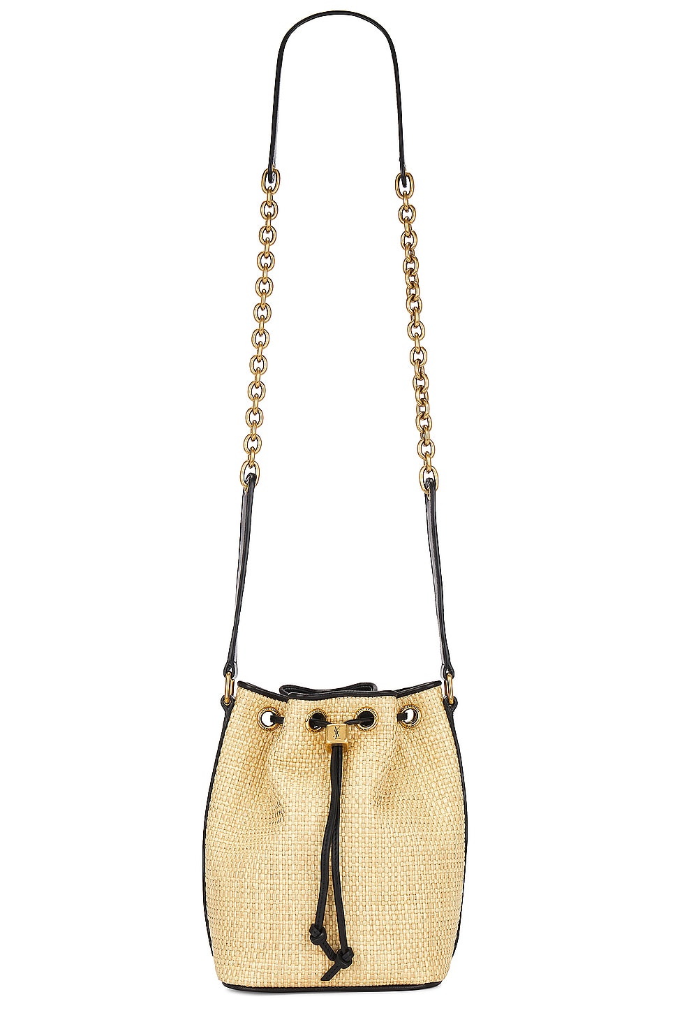 Seau Raffia Bucket Bag in Tan