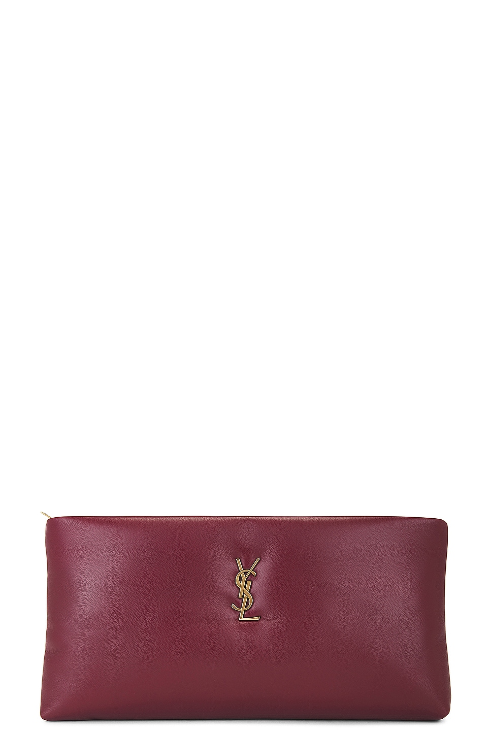 Calypso Long Zipped Pouch in Burgundy