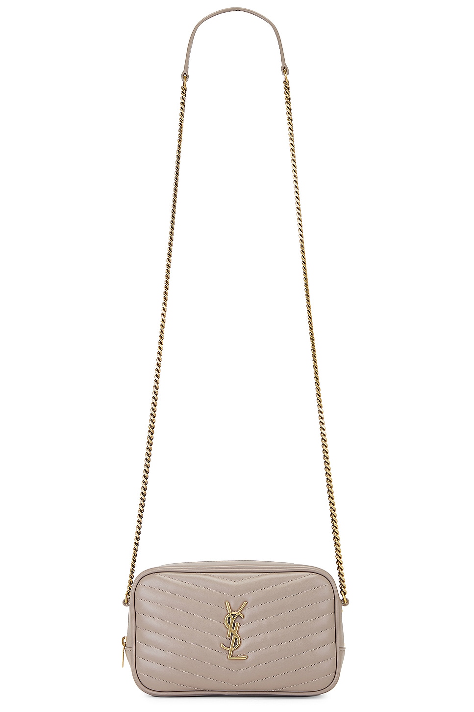 Mini Lou Chain Bag in Grey