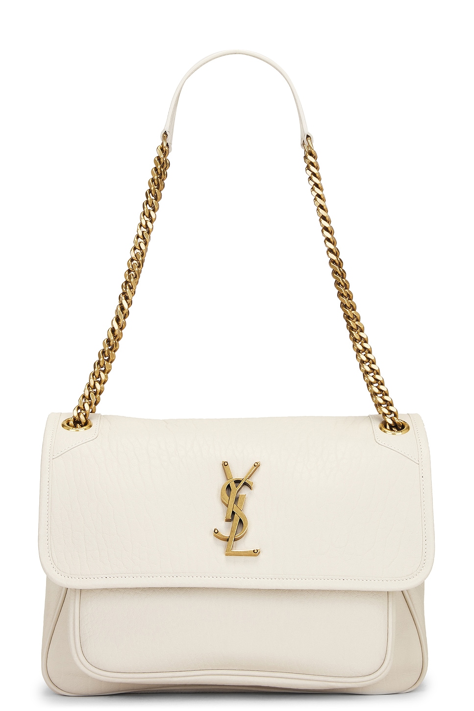 Medium Niki Chain Bag in Ivory