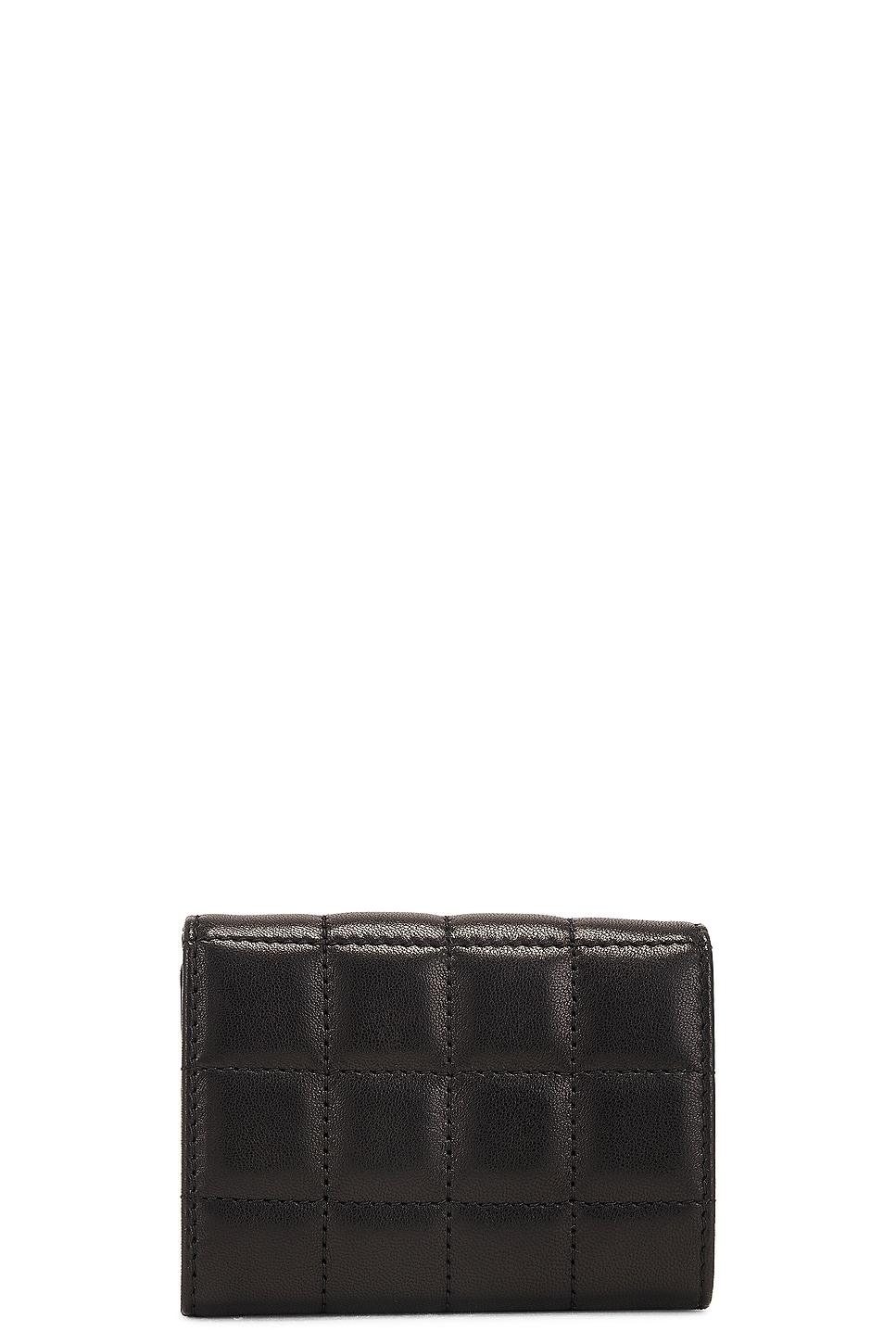 Shop Saint Laurent Tiny Origami Wallet In Nero