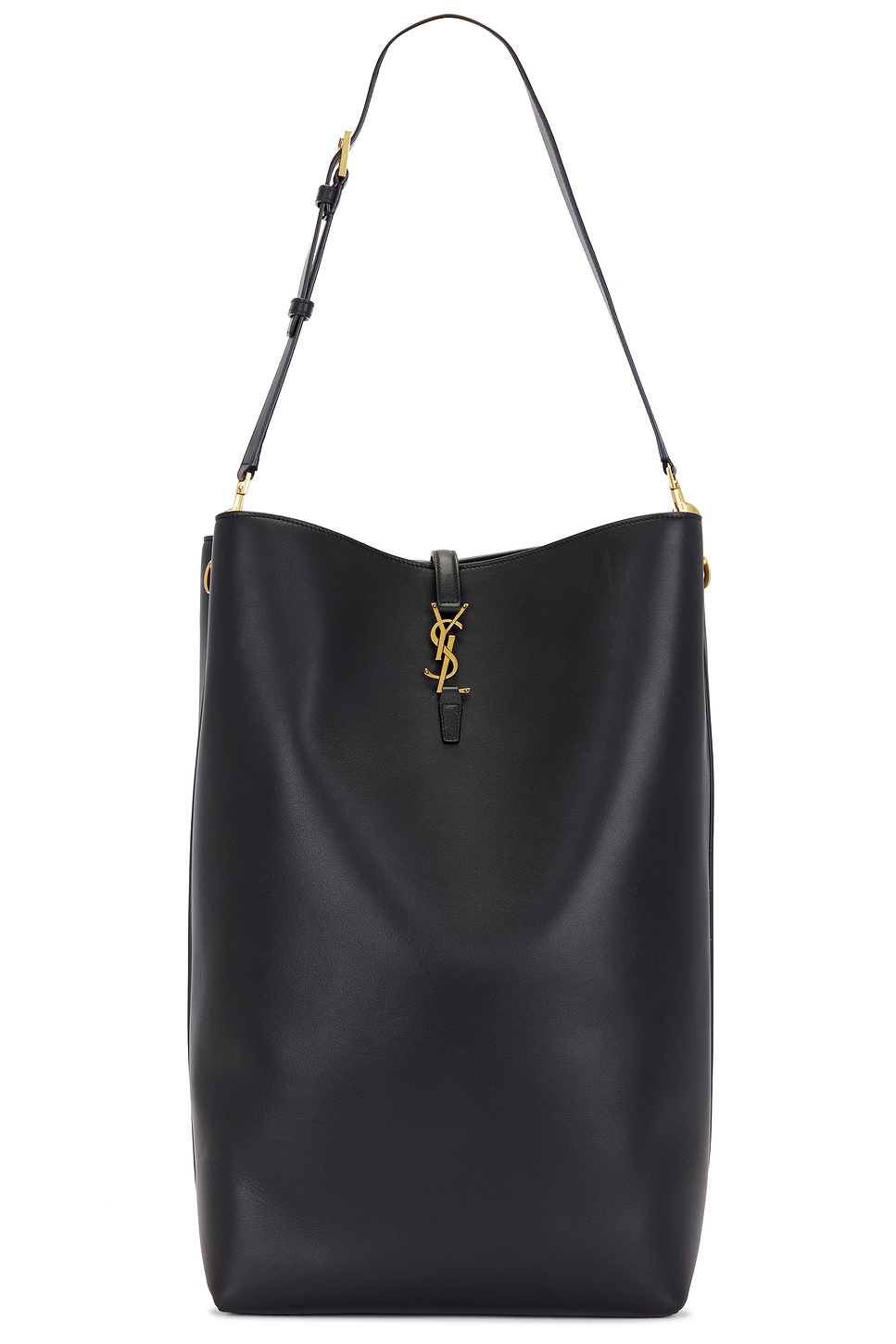 Shop Saint Laurent Le 37 Oversized Bucket Bag In Nero