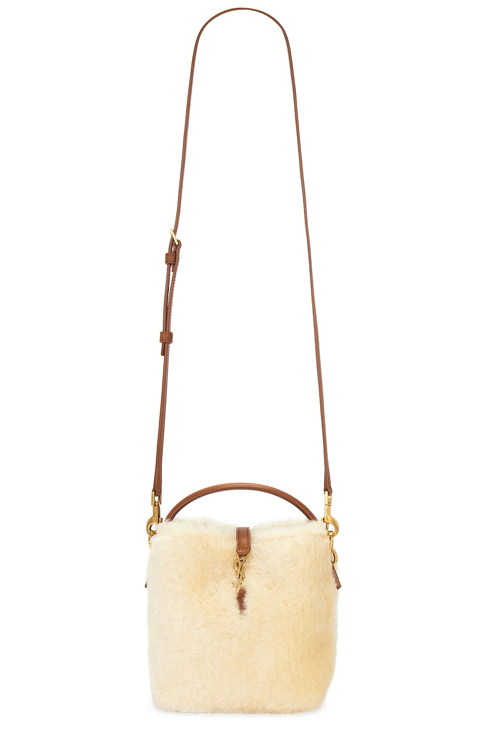 Mini Le 37 Bucket Bag in Cream