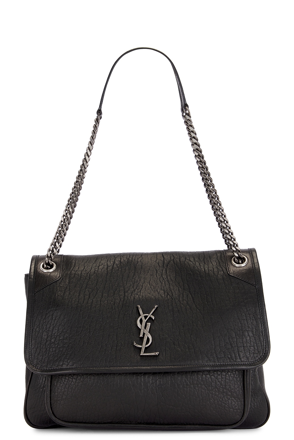 Shop Saint Laurent Large Niki Chain Bag In Nero