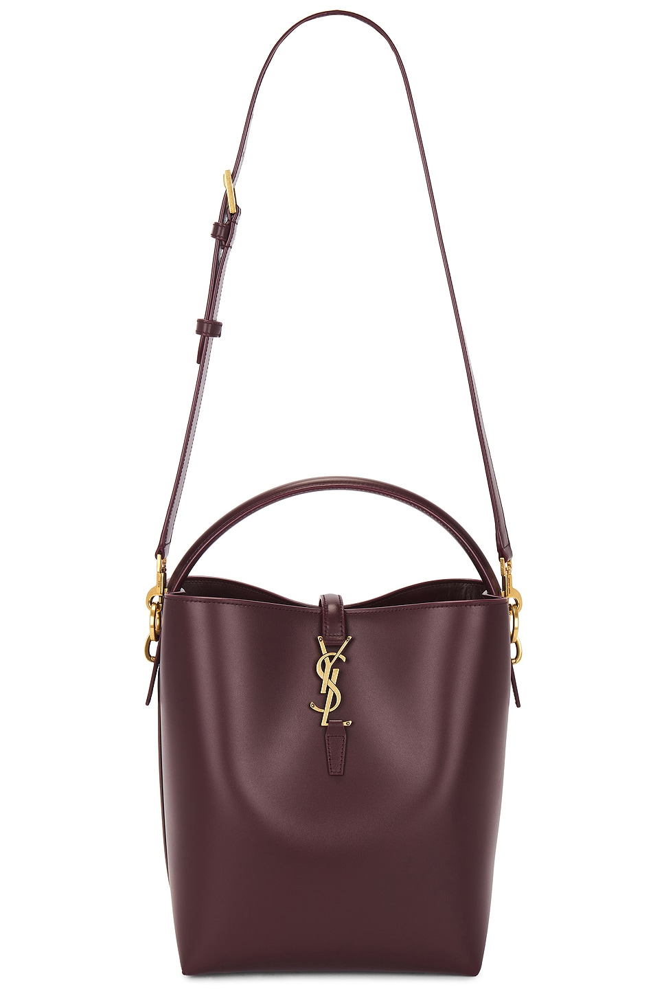 Saint Laurent Le 37 Bucket Bag In Burgundy